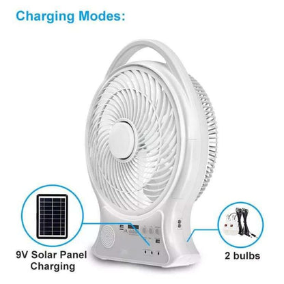 Abanico Recargable 14" Solar