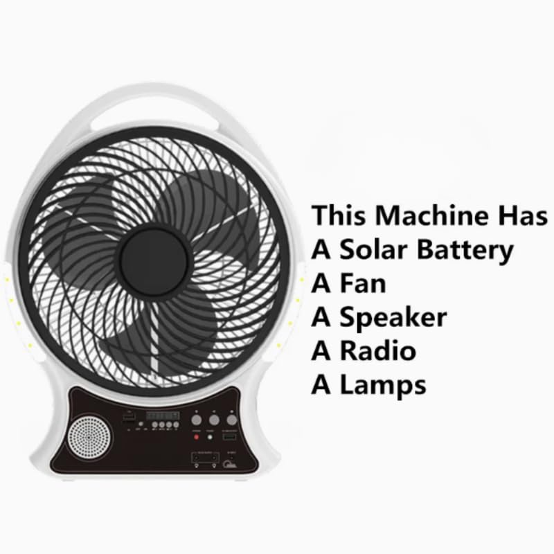 Abanico Recargable 14" Solar